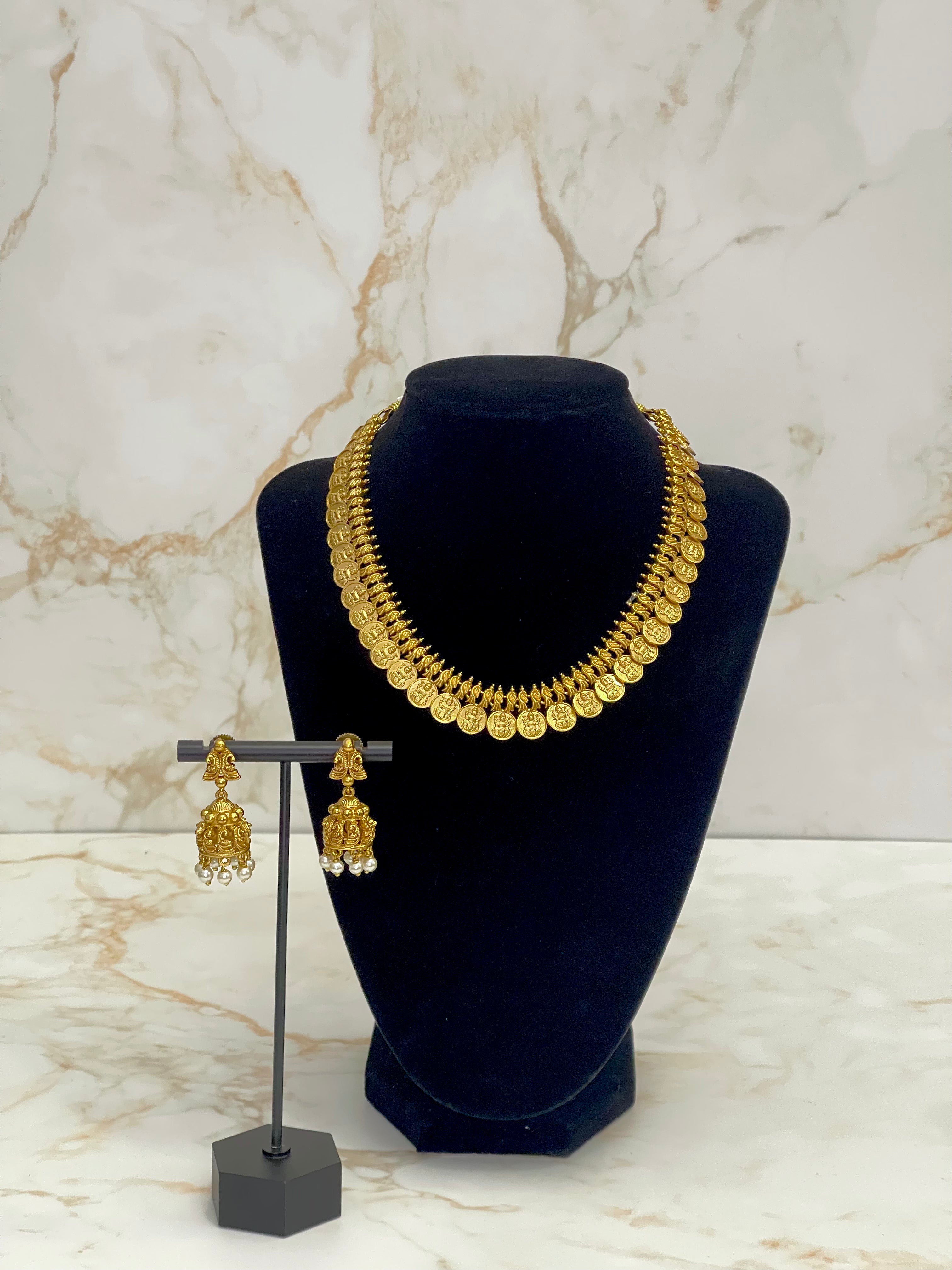 Traditional Gold Look Alike Coin Neckpiece Set